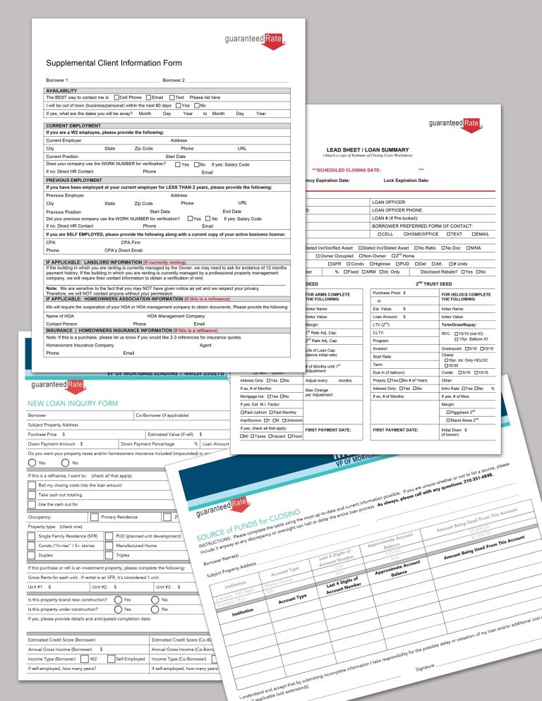 Guaranteed Rate - Forms
